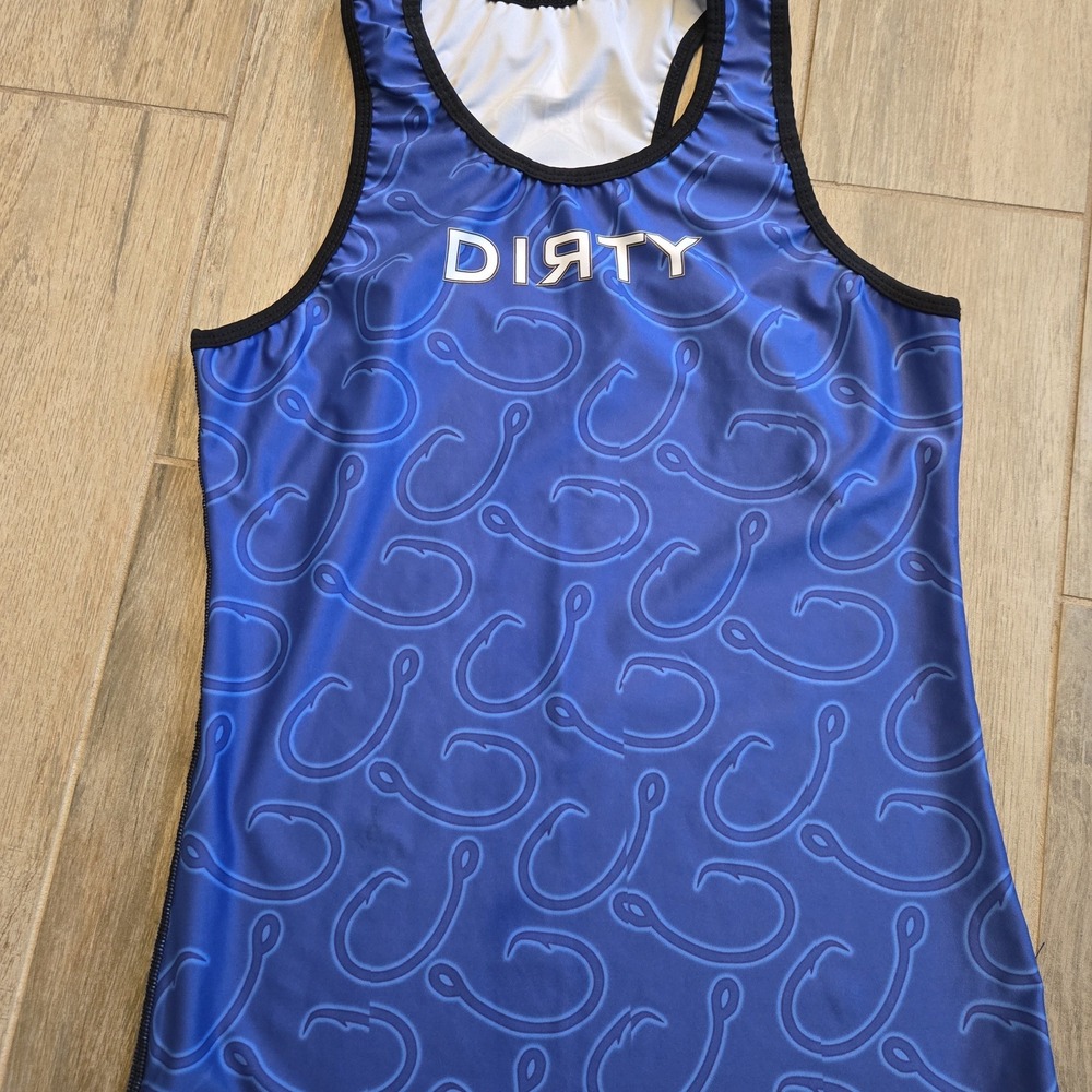 Dirty  brand womens  fishing hook tank top